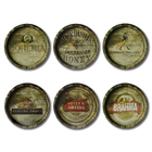 Kit 6 Placas Decorativas Mdf Bebidas Cervejas 30 cm redondas