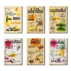 Kit 6 Placas Decorativas Receitas De Bebidas