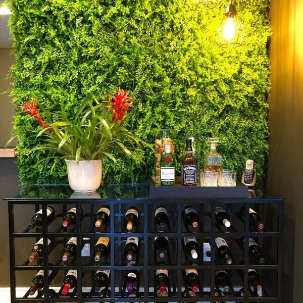 Kit 6 Placas Jardim Vertical Decorativo 50x50 Realista Suspen