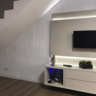 Kit 6 Placas Painel Ripado Decorativo Flexivel Impermeavel Re