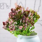 Kit 6 Plantas Kalanchoe Artificial Flores Jardim Buquê 30cm