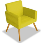 Kit 6 Poltrona Cadeira Para Sala Escritorio Nina Amarela