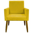 Kit 6 Poltronas Decorativa Para Sala Recepção Consultório Esc