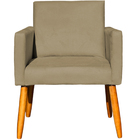 Kit 6 Poltronas Decorativa Para Sala Recepção Consultório Nin