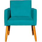 Kit 6 Poltronas Decorativa Para Sala Recepção Consultório Nin