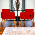 Kit 6 Poltronas Decorativa Para Sala Recepção Consultório Nin