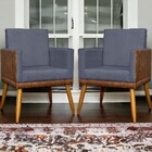 Kit 6 Poltronas Decorativa Para Sala Recepção Escritório Cons