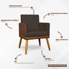 Kit 6 Poltronas Decorativa Para Sala Recepção Escritório Cons