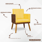 Kit 6 Poltronas Decorativa Para Sala Recepção Escritório Cons