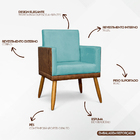 Kit 6 Poltronas Decorativa Para Sala Recepção Escritório Cons