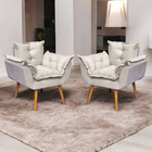 Kit 6 Poltronas Decorativa Para Sala Recepção Manicure Consul