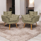 Kit 6 Poltronas Decorativa Para Sala Recepção Manicure Consul