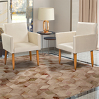 Kit 6 Poltronas Decorativas Confortáveis Para Sala Nina Suede