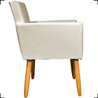 Kit 6 Poltronas Decorativas Para Sala Consultório Cadeira Nin