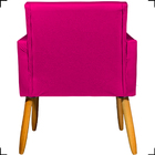 Kit 6 Poltronas Decorativas Para Sala Consultório Cadeira Nin