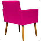 Kit 6 Poltronas Decorativas Para Sala Consultório Cadeira Nin