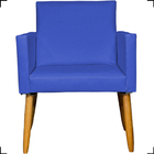 Kit 6 Poltronas Decorativas Para Sala Consultório Cadeira Nin