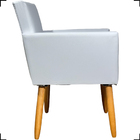 Kit 6 Poltronas Decorativas Para Sala Consultório Cadeira Nin