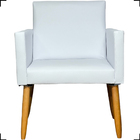 Kit 6 Poltronas Decorativas Para Sala Consultório Cadeira Nin