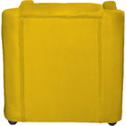 Kit 6 Poltronas Decorativas Para Sala Mila Suede Amarelo Pé D