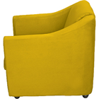 Kit 6 Poltronas Decorativas Para Sala Mila Suede Amarelo Pé D