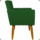 Kit 6 Poltronas Decorativas Para Sala, Recepção Nina + 2 Puff