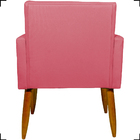 Kit 6 Poltronas Decorativas Para Sala, Recepção Nina + 2 Puff