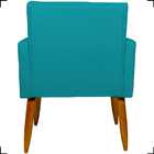 Kit 6 Poltronas Decorativas Para Sala, Recepção Nina + 2 Puff