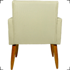 Kit 6 Poltronas Decorativas Para Sala, Recepção Nina + 3 Puff