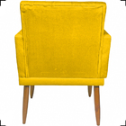 Kit 6 Poltronas Decorativas Para Sala Recepção Nina Com Base