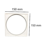 Kit 6 Porta Grelha Ralo Quadrado Caxilho Branco 150mm Tigre