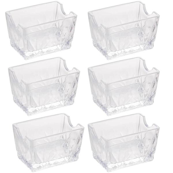 Kit 6 Porta Sachês De Vidro Dublin Chá Açucar Café Maionese K