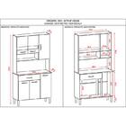 Kit 6 Portas Vogue - Kits Paraná - Branco / Linho Branco / Li