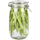 Kit 6 Potes De Vidro Hermético Tampa Vedação Conserva 1l