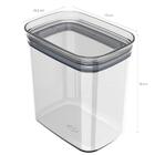 Kit 6 Potes Herméticos Retangulares Médios Com Tampa 1,5l Por