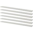 Kit 6 Prateleiras 80 X 10cm Branca Suporte Invisível