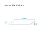 Kit 6 Prateleiras 80 X 10cm Carvalho Suporte Invisível