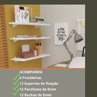 Kit 6 Prateleiras Decorativa De Parede 40x20cm Em Mdf De 15mm