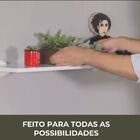 Kit 6 Prateleiras Decorativa De Parede 60x20cm Em Mdf De 15mm