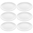 Kit 6 Pratos Brancos Rasos 25cm Melamina Refeição Redondos Li