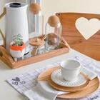 Kit 6 Pratos De Bambu 11cm Petiscos Aperitivos Entradas Mesa