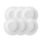 Kit 6 Pratos Fundos Branco Duralex 5844 - 166