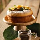 Kit 6 Pratos Para Bolo Com Pedestal Bambu 20cm Padaria Confe