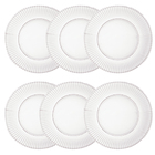 Kit 6 Pratos Para Sobremesa De Cristal Renaissance 19cm Lyor