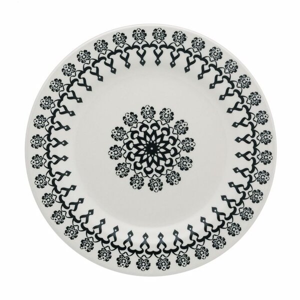 Kit 6 Pratos Rasos Donna Folk Oxford® Cerâmica 24cm