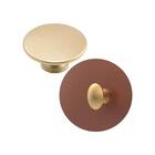 Kit 6 Puxadores 200 Tucson Ponto Dourado Para Móveis Armário