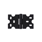 Kit 6 Puxadores Chapa Rustica + 8 Dobradiças Mexicana