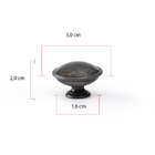 Kit 6 Puxadores Colonial Puxadores Redondos - Prata Velho