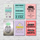 Kit 6 Quadrinhos Frases E Mensagens