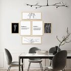 Kit 6 Quadros Decorativos Família Minimalista Frases Sala